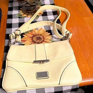 Jenna Kator baby yellow shoulder strap shoulder bag with 3 straps